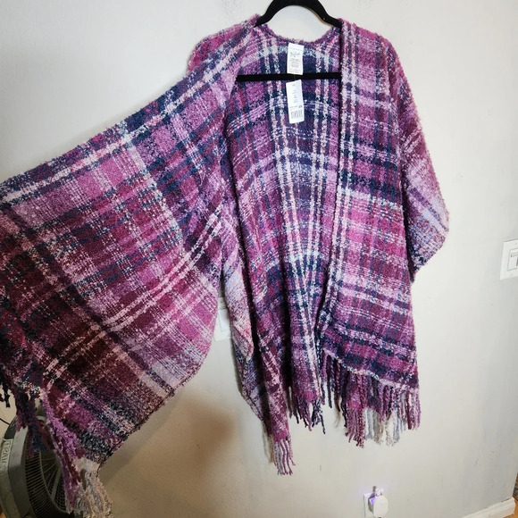 NWT Woolrich Purple Blanket Wrap. Soft and Cozy. One Size. - Picture 5 of 16